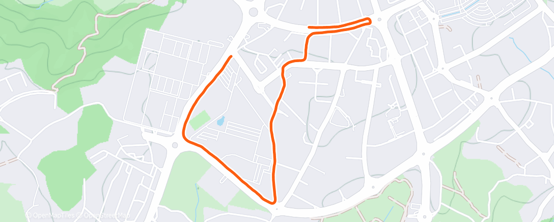 Map of the activity, Carrera de mañana