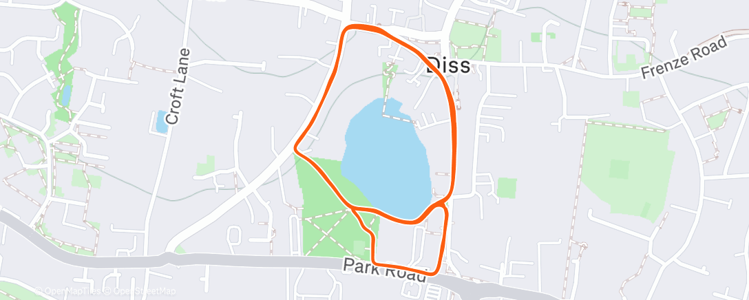 「Evening Run」活動的地圖