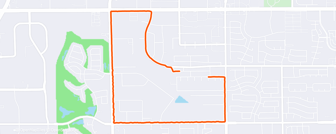 Map of the activity, 3.8mi Easy Run