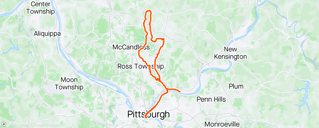 アクティビティ「Pittsburgh」の地図