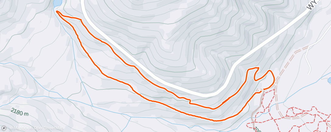 Map of the activity, Evening Mountain Bike Ride