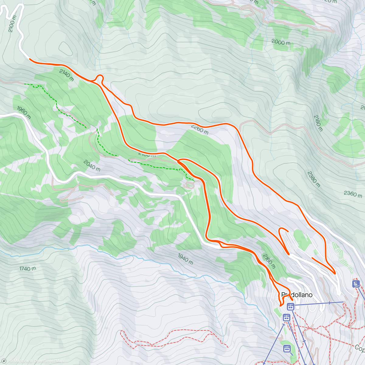 Map of the activity, Sierra Nevada T4 restday