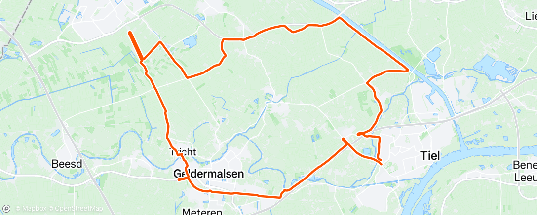 Map of the activity, Morning Ride