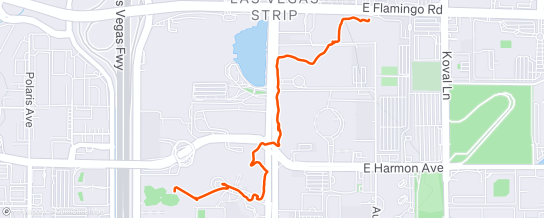 Map of the activity, Walk to horshoe