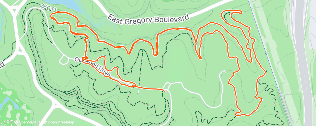 Map of the activity, Morning Mountain Bike Ride