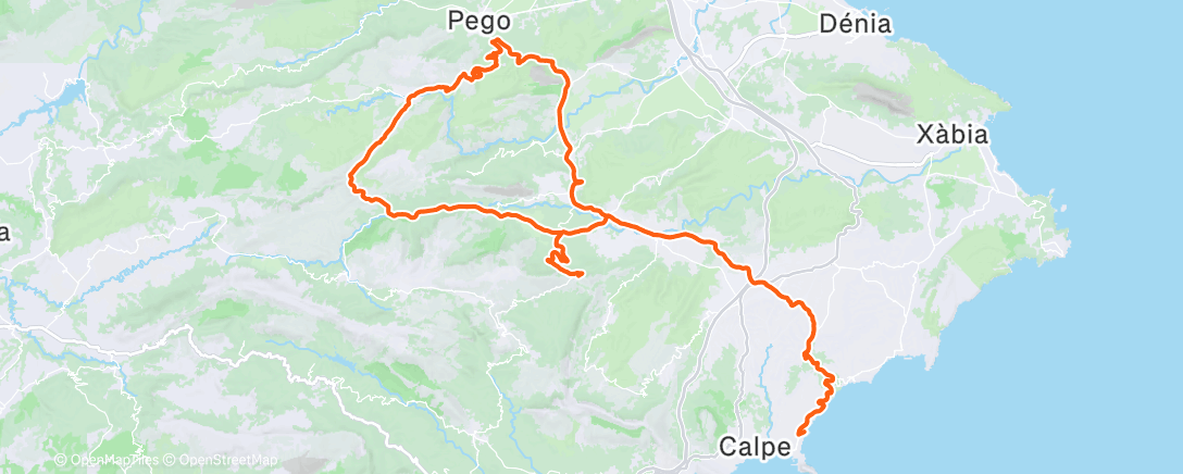 Map of the activity, Morning Ride