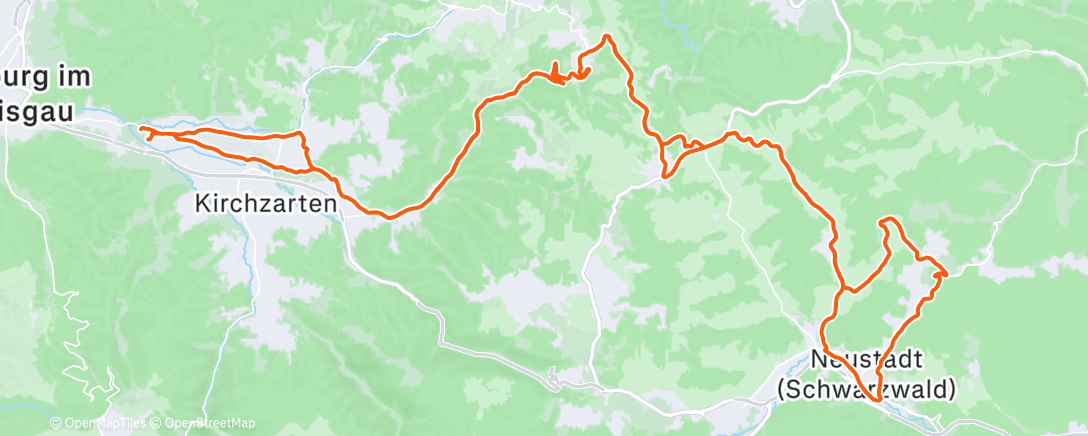 Map of the activity, Morning Ride