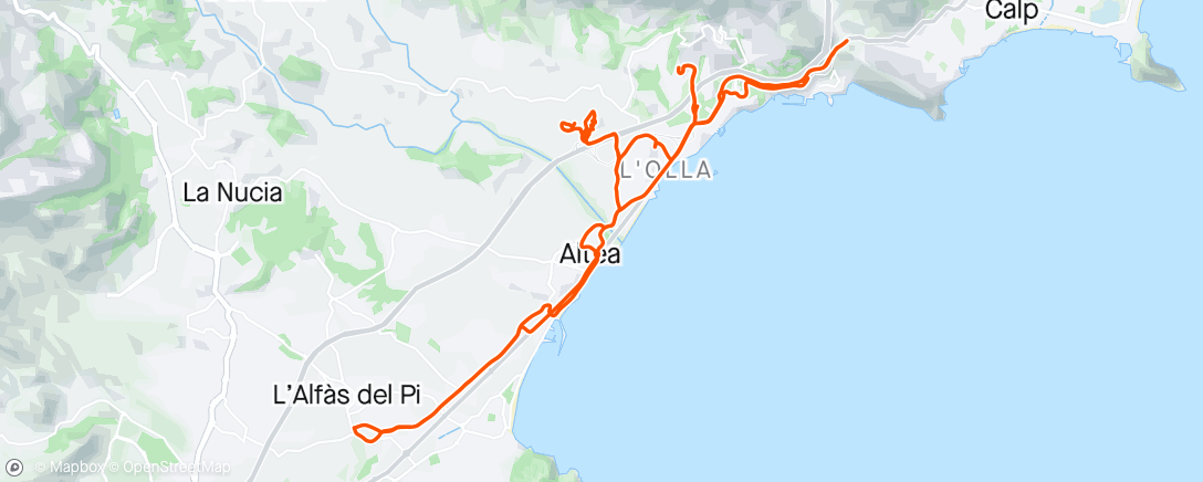Map of the activity, Epic gravel ride