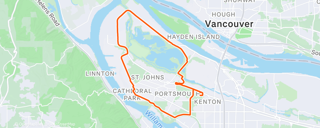 Map of the activity, When your buddy comes to town, you run ALL the miles!!! Longest run in recent memory 🤪