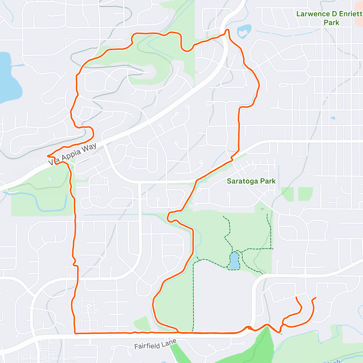Map of the activity, Snowy Amanda Run