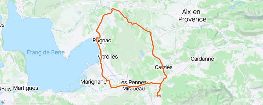 Map of the activity, Sortie vélo le matin # 41