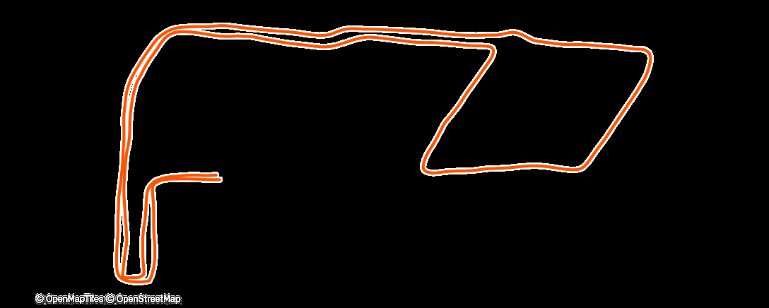 Map of the activity, Mittagslauf