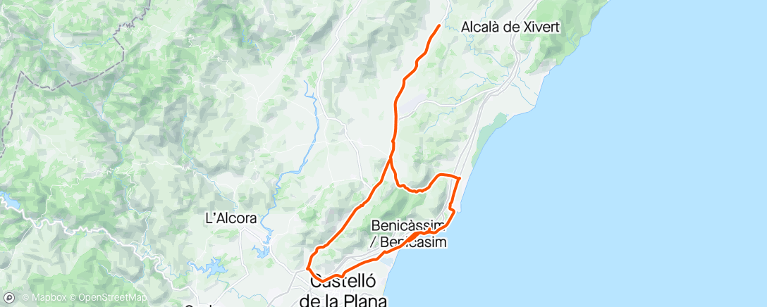 Map of the activity, Coves de Vinromà