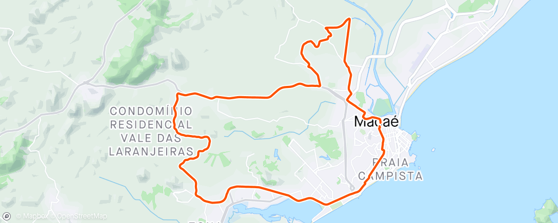 アクティビティ「Manhã Passeio」の地図