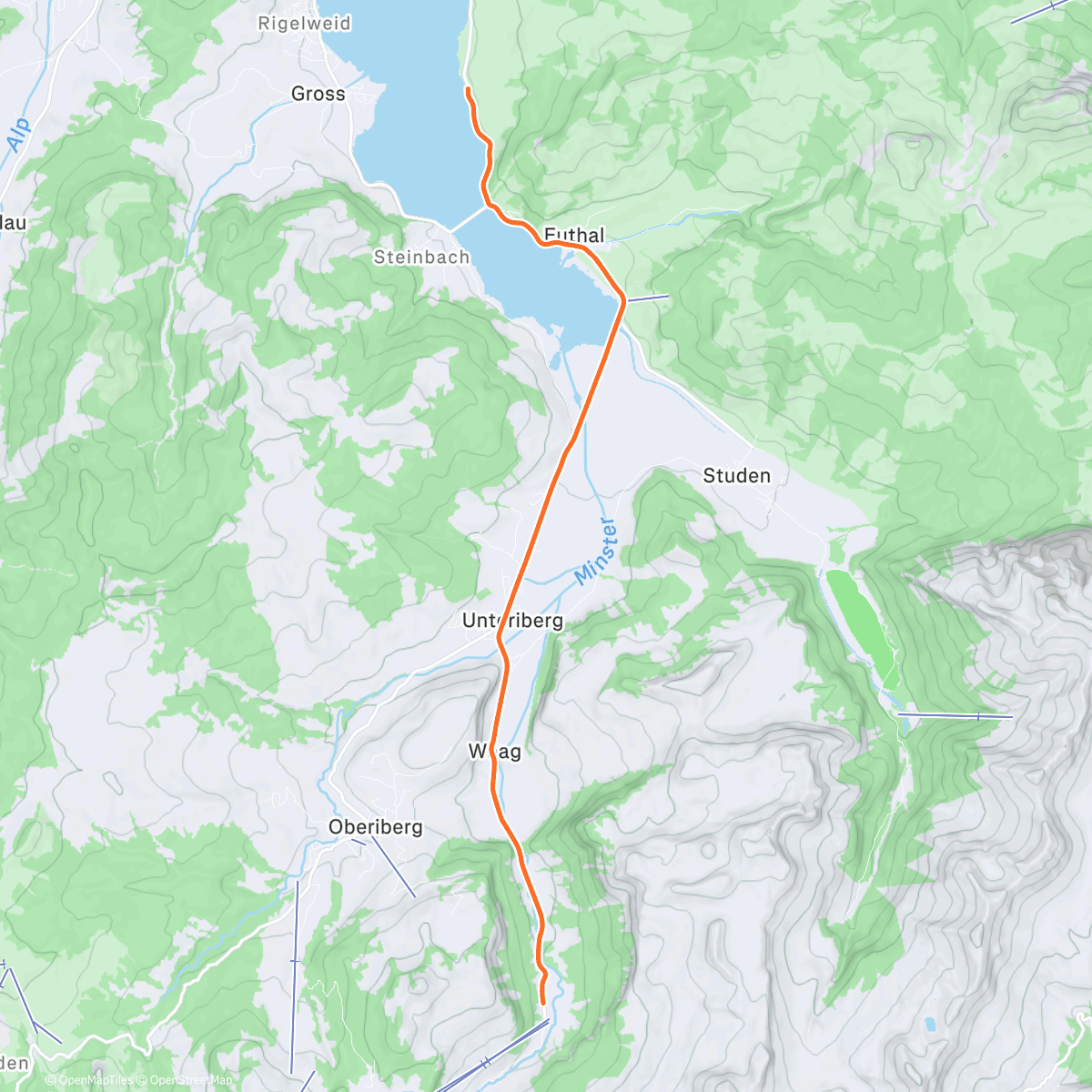 Map of the activity, ROUVY - Lake Sihl | Switzerland