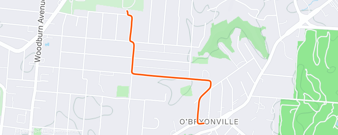 Map of the activity, Morning Ride