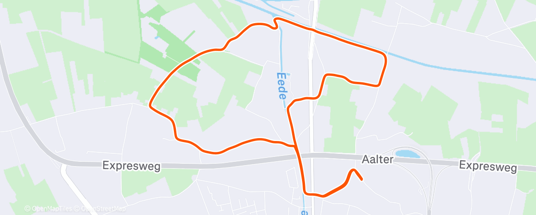 Карта физической активности (Afternoon Run)