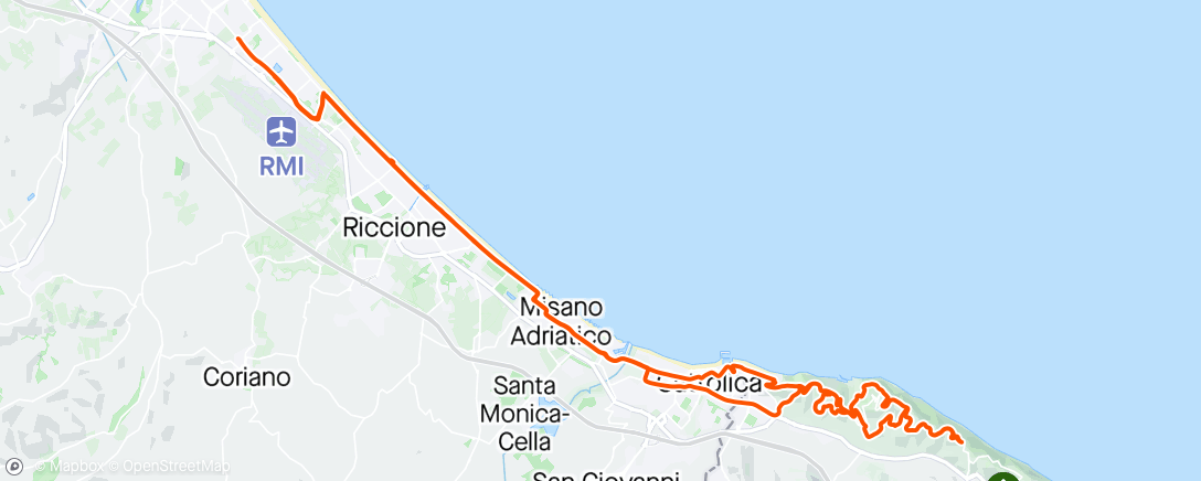 Carte de l'activité Mtb San Bartolo