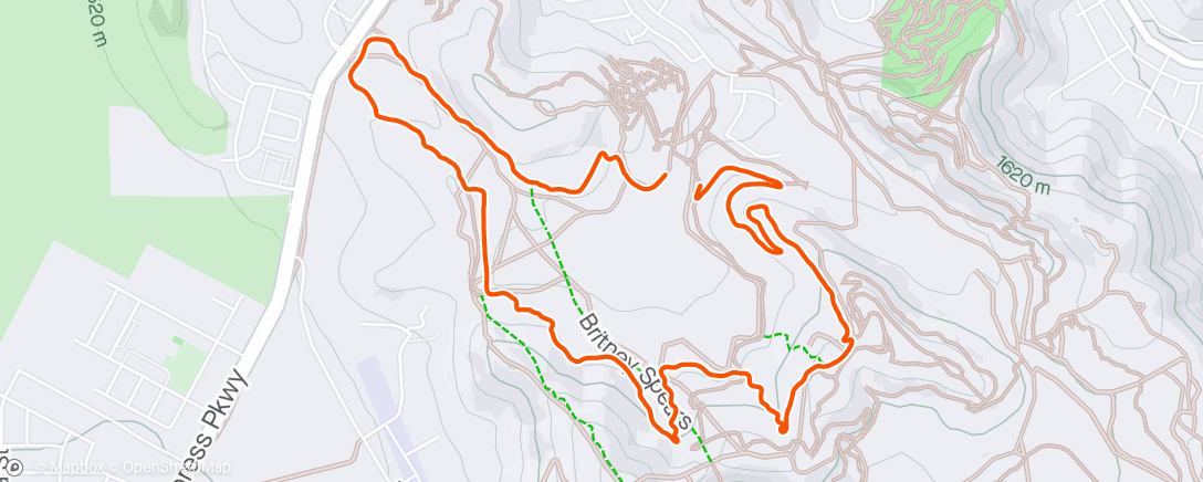 Map of the activity, Wasatch Trail Series #1