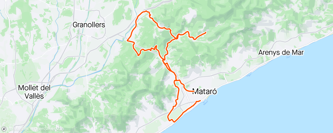Map of the activity, passeig matutino amb en Pere i la Carme