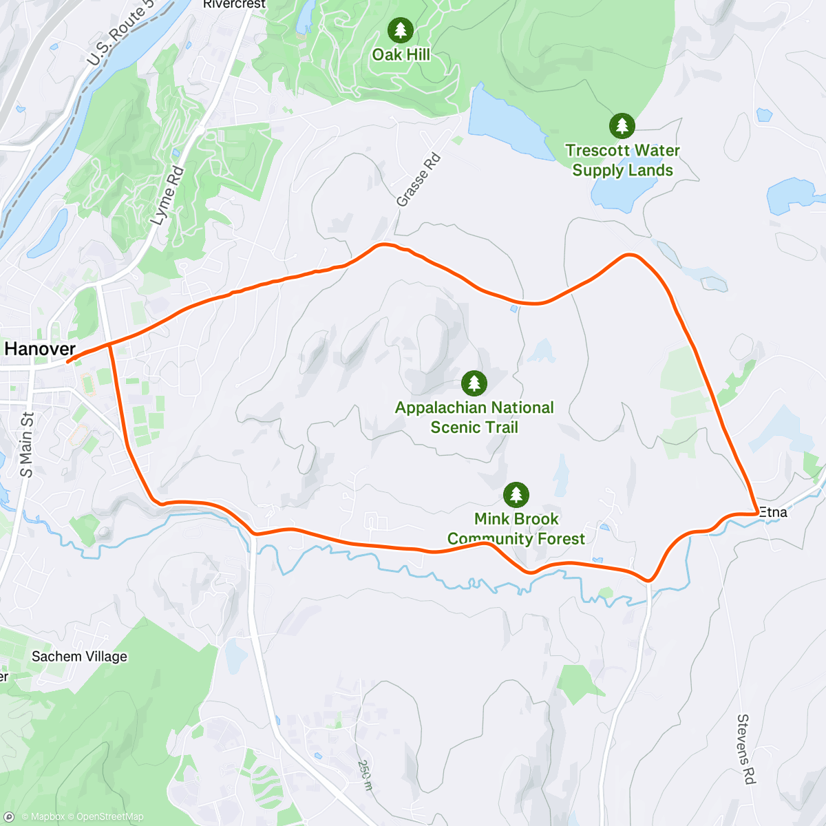 Map of the activity, First ride of the year
