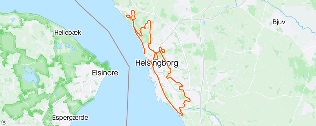 アクティビティ「🏁 Helsingborg Marathon- 10 year streak」の地図