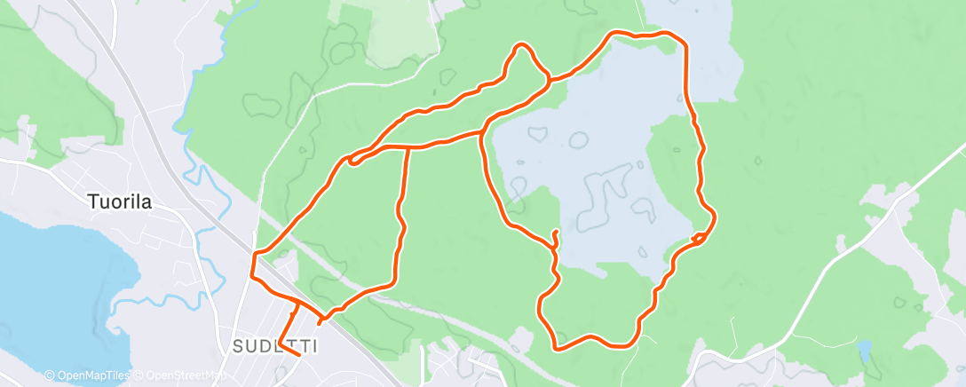 Map of the activity, Afternoon Mountain Bike Ride