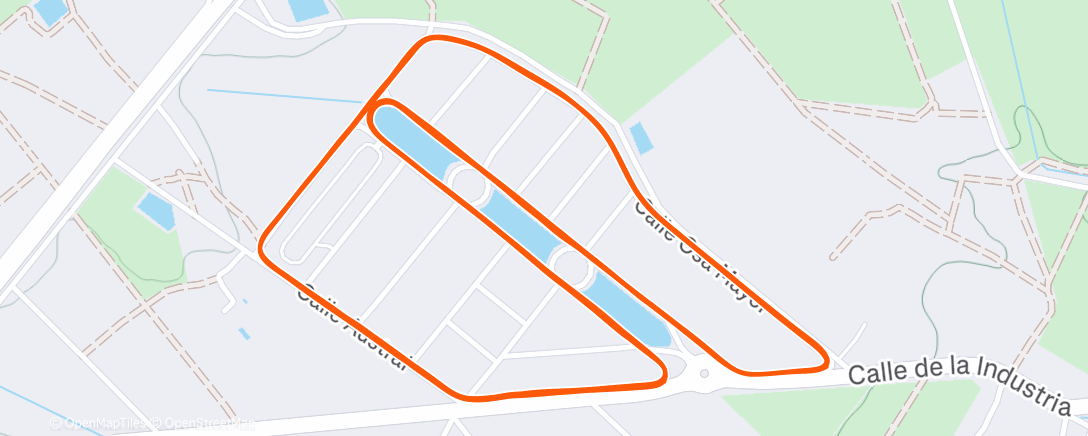 Map of the activity, Evening Ride