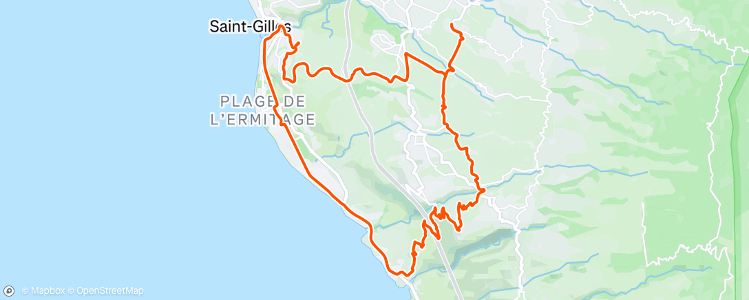 Map of the activity, Sortie vélo le matin