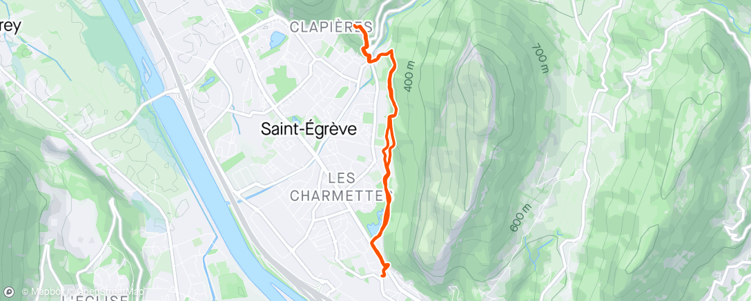 Map of the activity, Sortie trail avec Charlotte