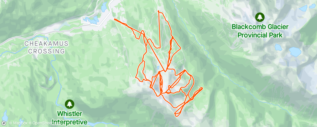 Map of the activity, Daddy’s First Ski Day