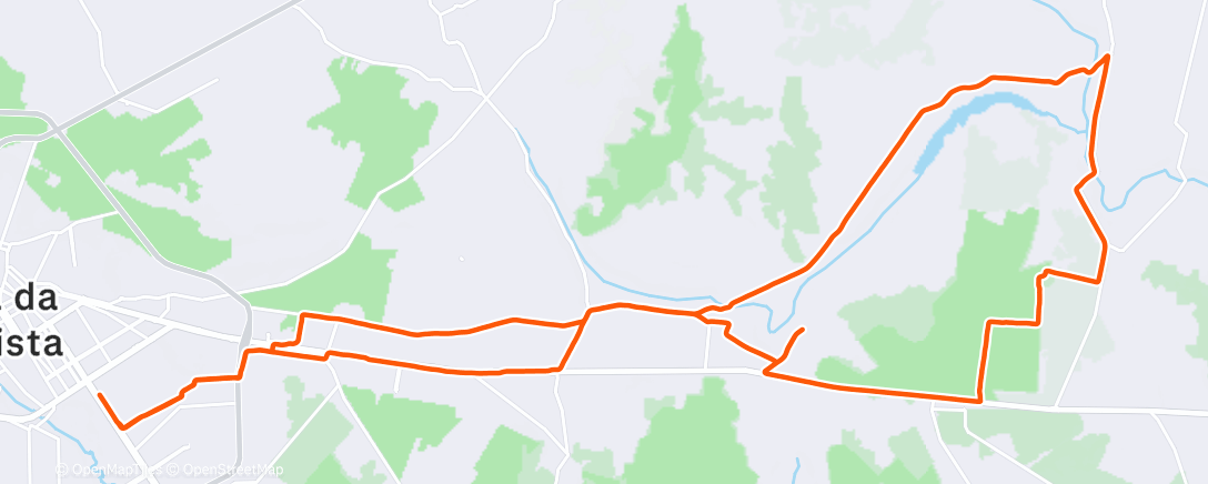Map of the activity, Pedalada de mountain bike matinal
