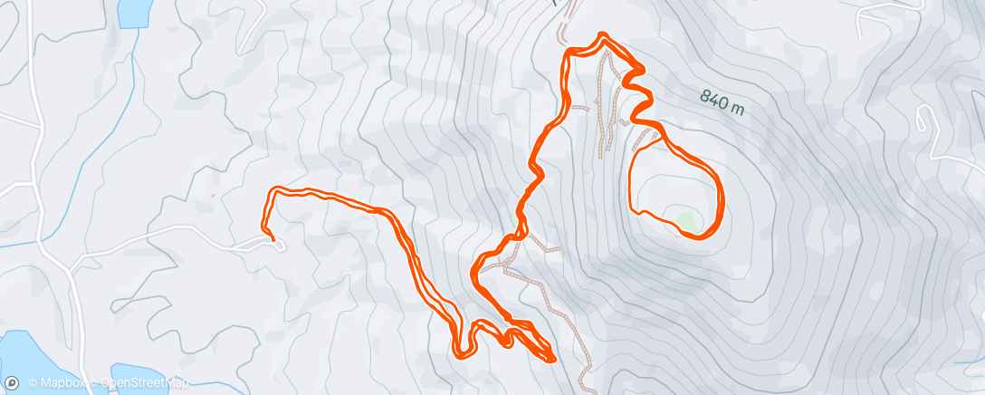 Map of the activity, Lunch Hike