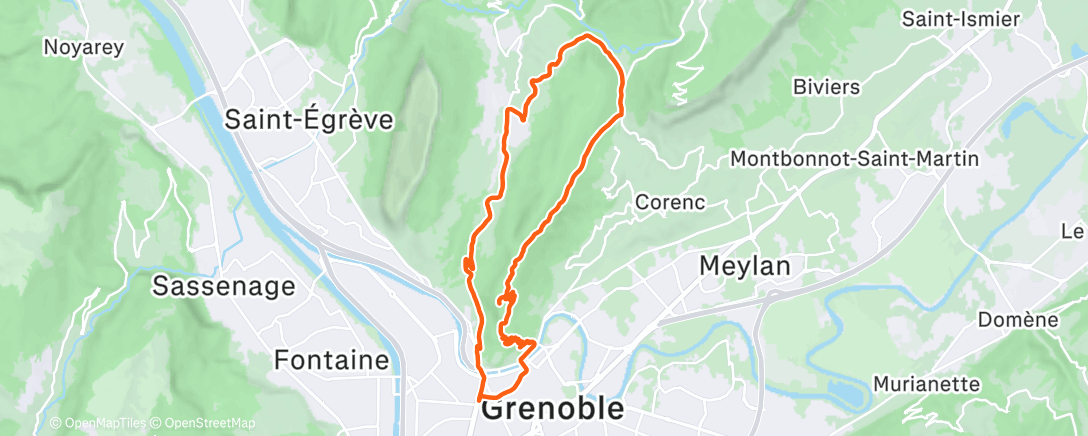 Map of the activity, Tour du Rachais