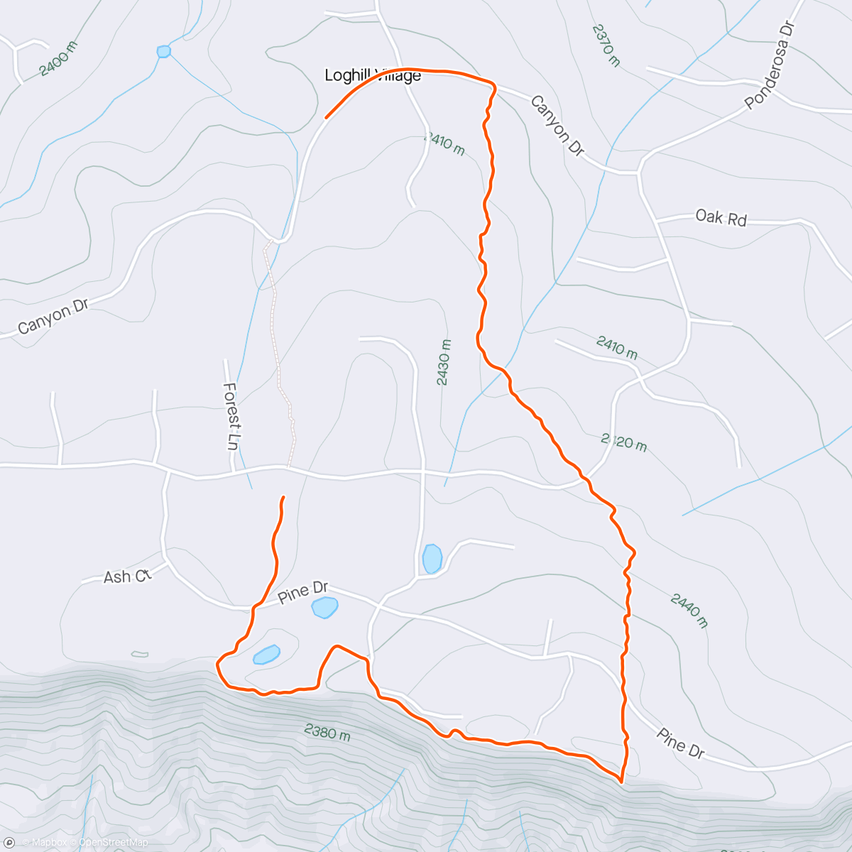 Map of the activity, Oh how I've missed the trails!