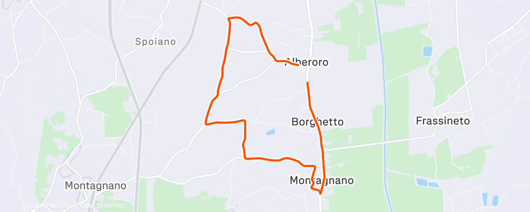 Карта физической активности (Corsa mattutina)