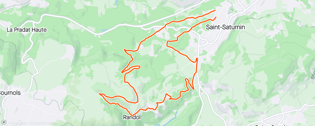 Map of the activity, Rando dimanche matin