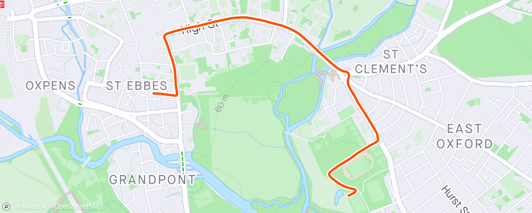 Map of the activity, Afternoon Ride