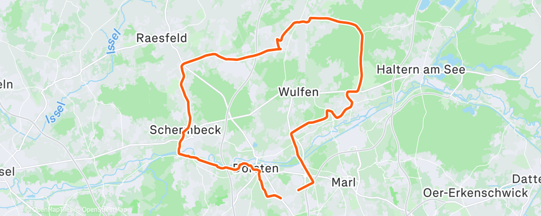 Map of the activity, Über den Granat & ein Kaffee in Lippcity