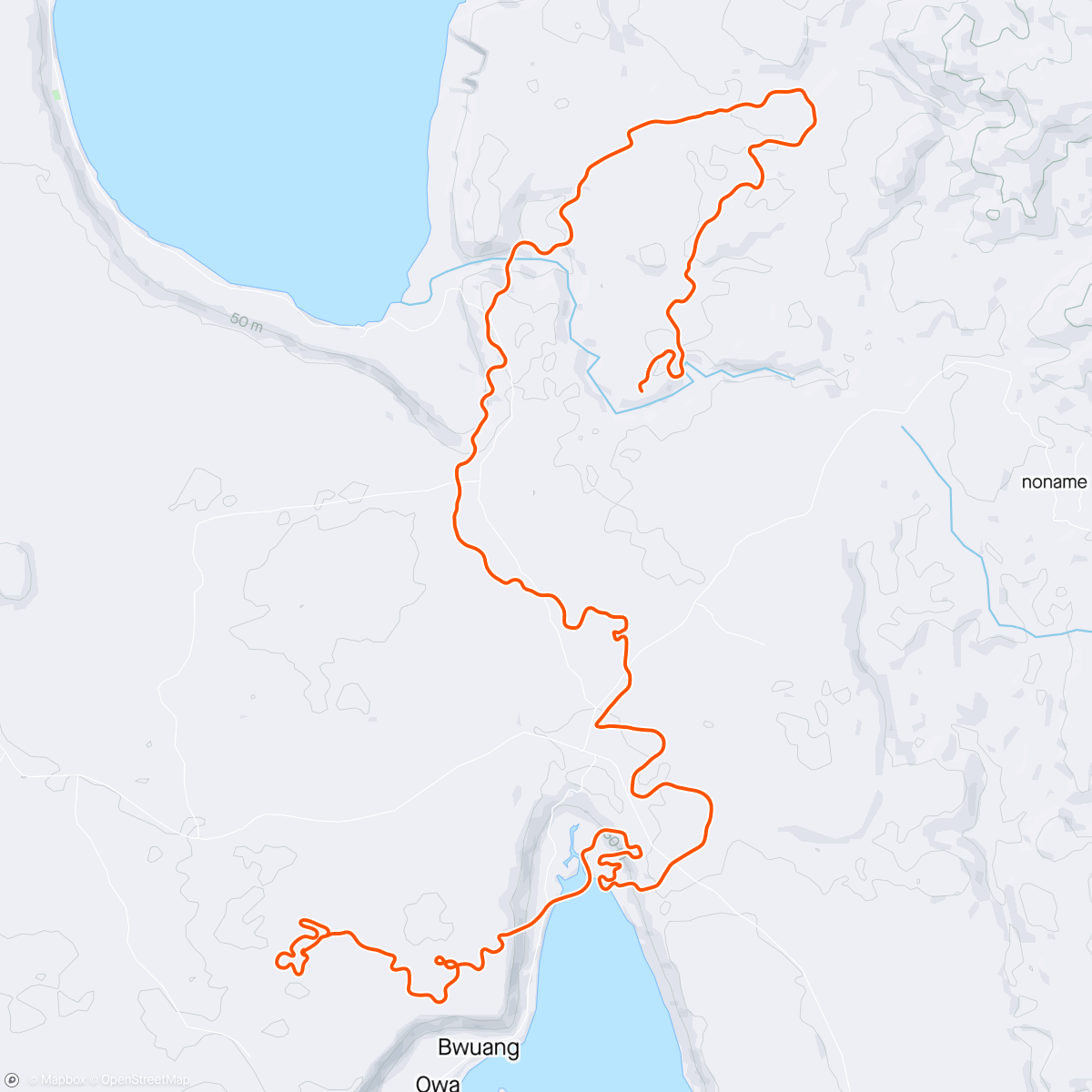 Map of the activity, Zwift - Pacer Group Ride: Makuri 40 in Makuri Islands with Maria