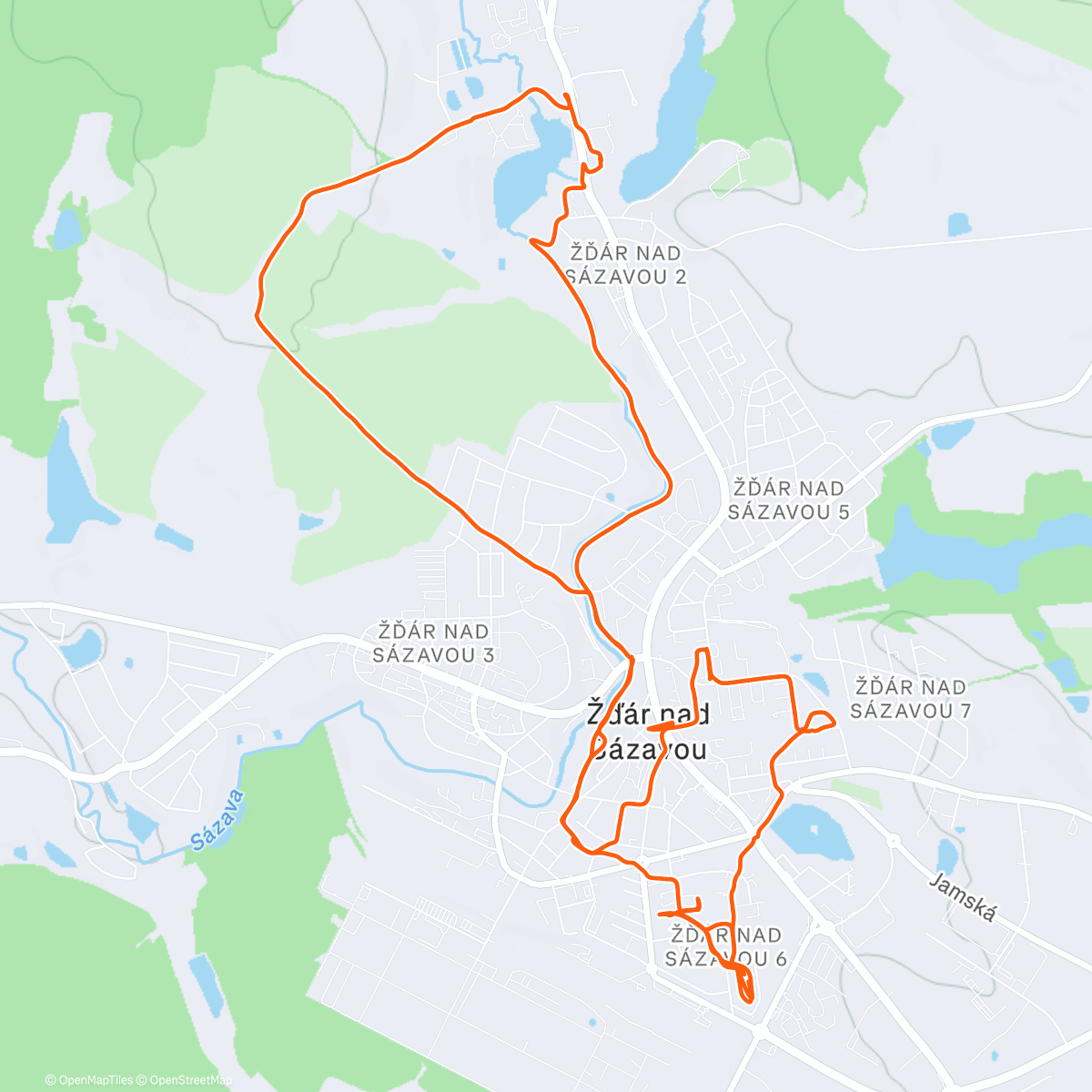 Карта физической активности (Lunch Hike)