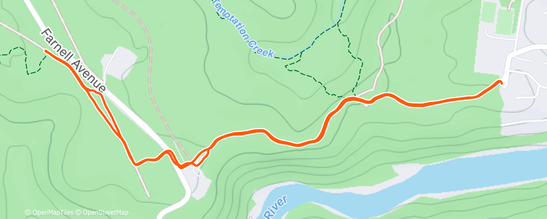 Map of the activity, Morning Run