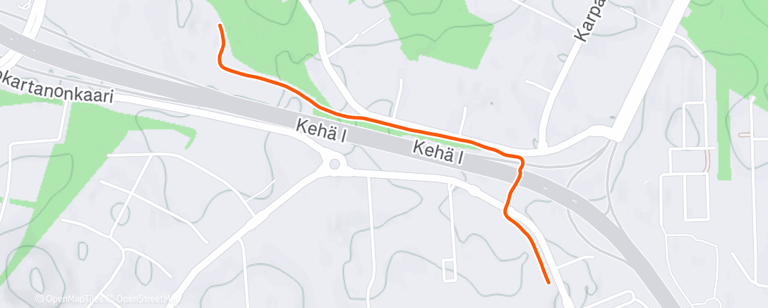 Карта физической активности (Morning Hike)