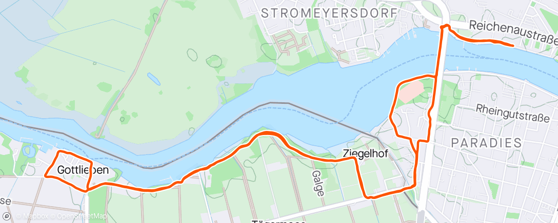 Map of the activity, Gottlieben loop before the storm ⛈️