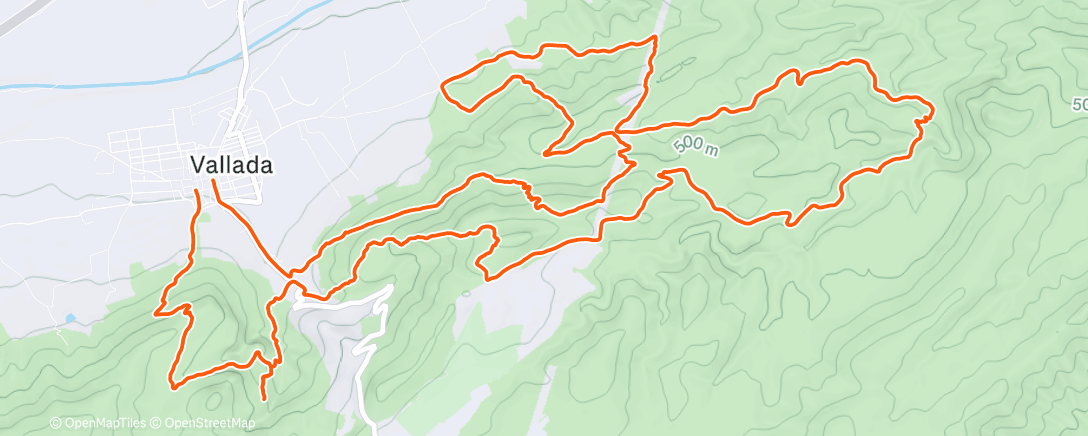 Map of the activity, Media Maratón Tramuva