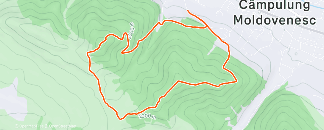 Map of the activity, Christmas RUNc