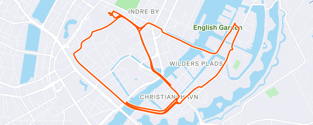 Map of the activity, Commute