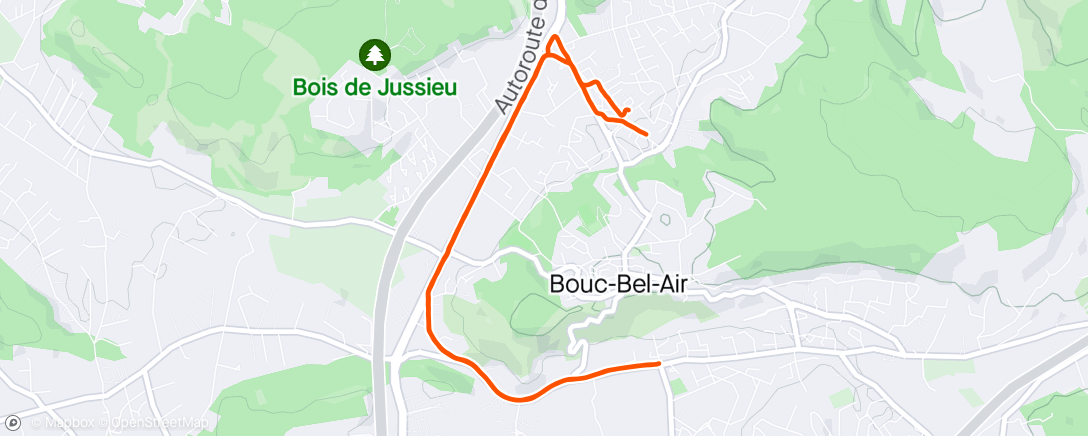 Map of the activity, Footing 51min