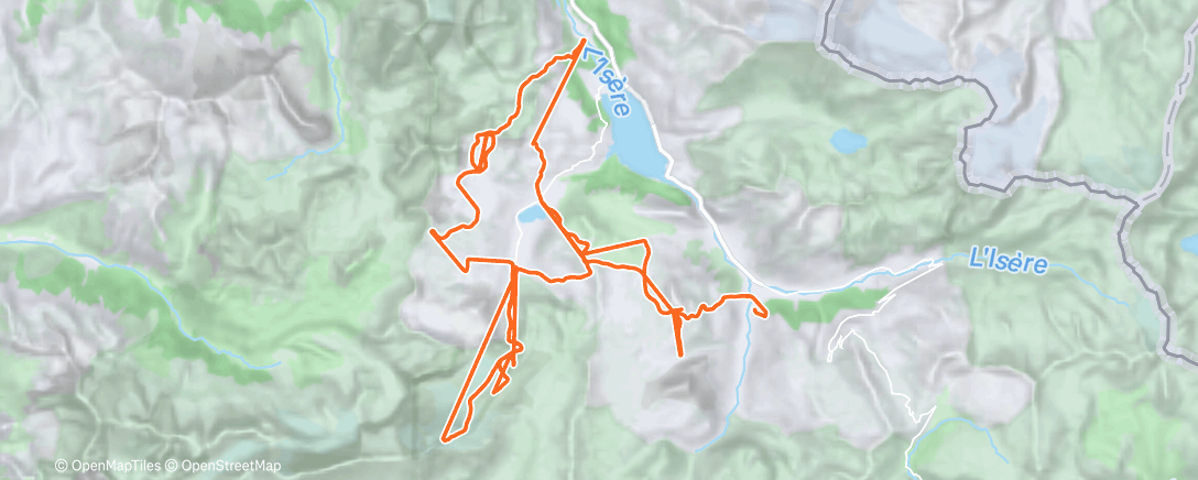 Map of the activity, Morning Alpine Ski