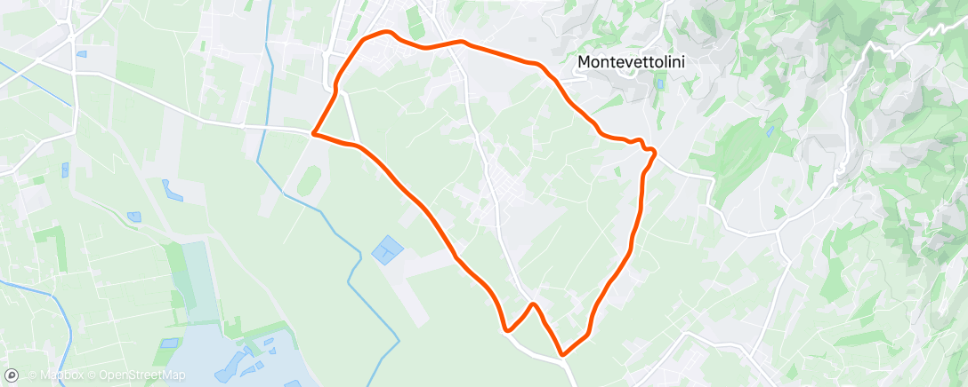 Map of the activity, Race Mosummano